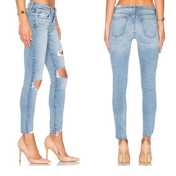 Lovers + Friend Ricky distressed Pacific (light medium wash) jeans, sz 28 - Picture 1 of 9